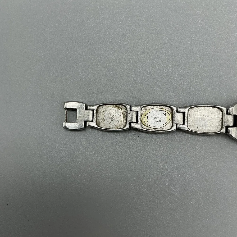 Geneva Southwest Womens Watch 19mm Marcasite Faux Stone New Battery 6.25